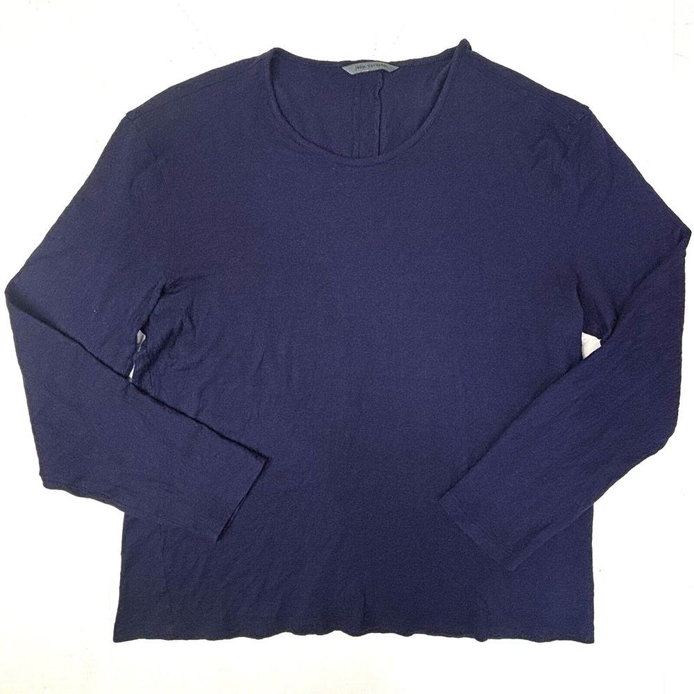 John Varvatos USA Womens Large‎ Wool Blend Pullover Sweater Purple Blue